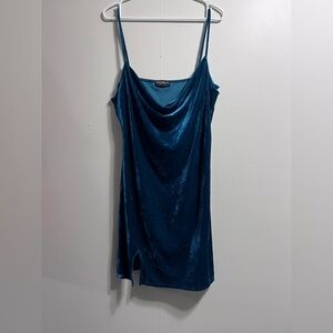 Elegant Teal Velvet Camisole by Express